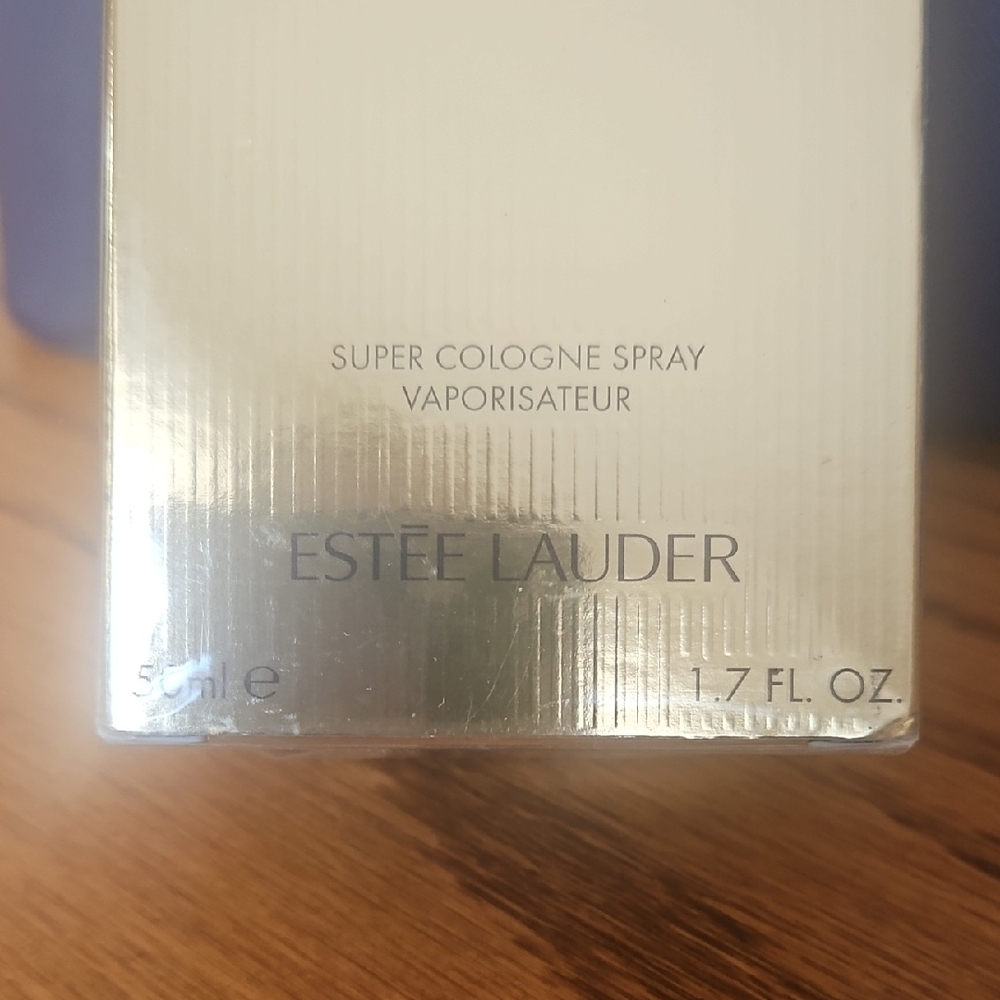 Estee Lauder Super Cologne Spray in Gold and Blue - Picture 2 of 6